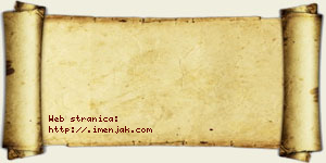 Hana Čokov vizit kartica